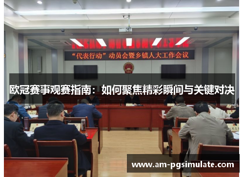 欧冠赛事观赛指南：如何聚焦精彩瞬间与关键对决